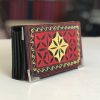 uang small fold handmade wallet in blk red yel
